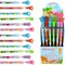 TINYMILLS 24 Pcs Sea Animals Ocean Life Turtles Multi Point Stackable Pencil with Eraser